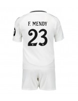 Real Madrid Ferland Mendy #23 Domácí dres pro děti 2024-25 Krátký Rukáv (+ trenýrky)